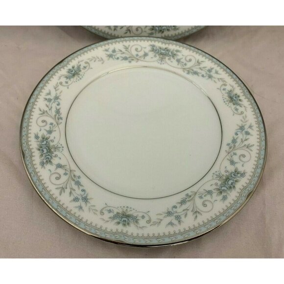 Noritake China - Colburn Pattern - Pair Bread & Butter Plates - 6 3/8" - #6107 - Picture 2 of 9
